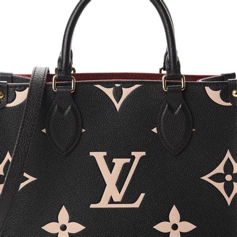 lv siena pm monogram empreinte leather|LOUIS VUITTON Empreinte Monogram Giant Onthego PM Black .